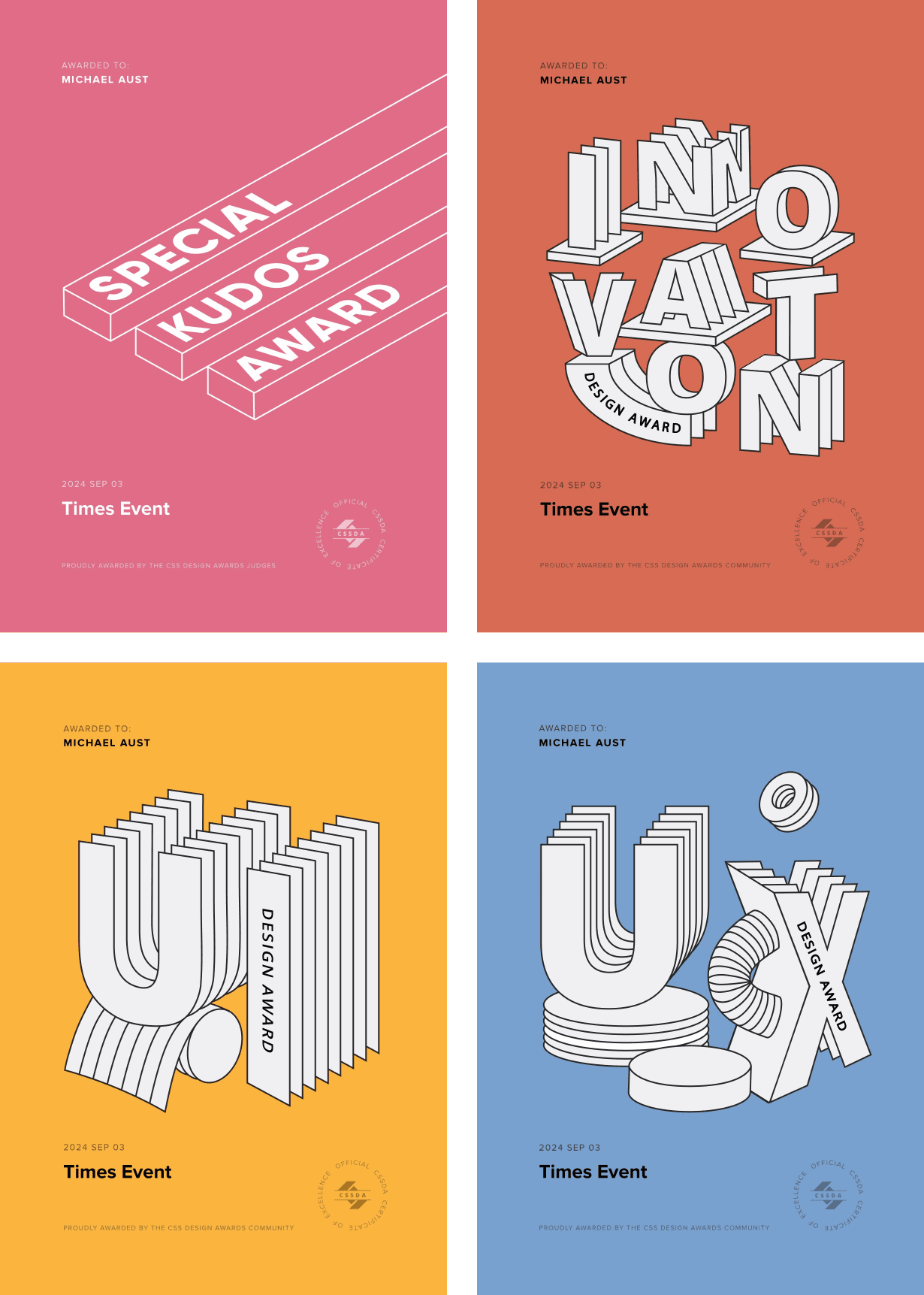 Times Event | CSSDA-Awards Certificates