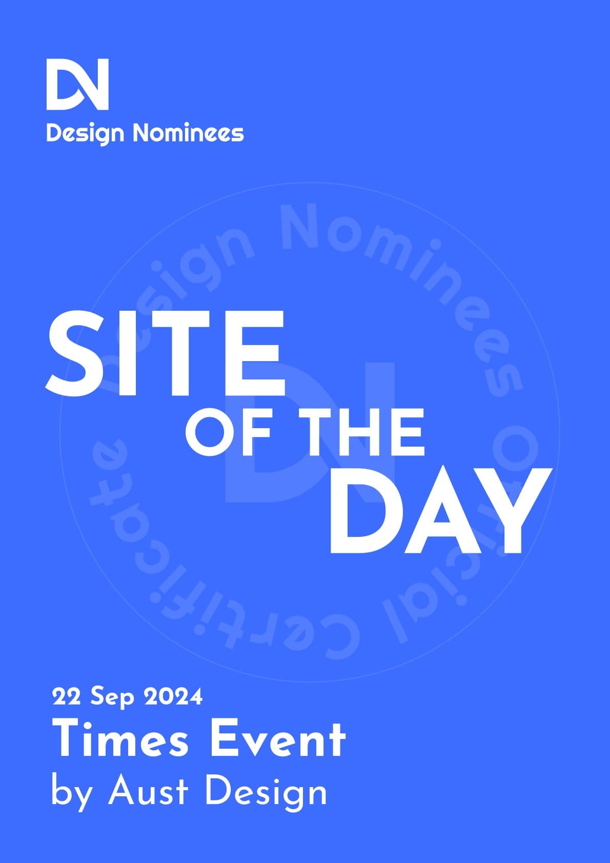 Times Event | DN-Awards Certificate